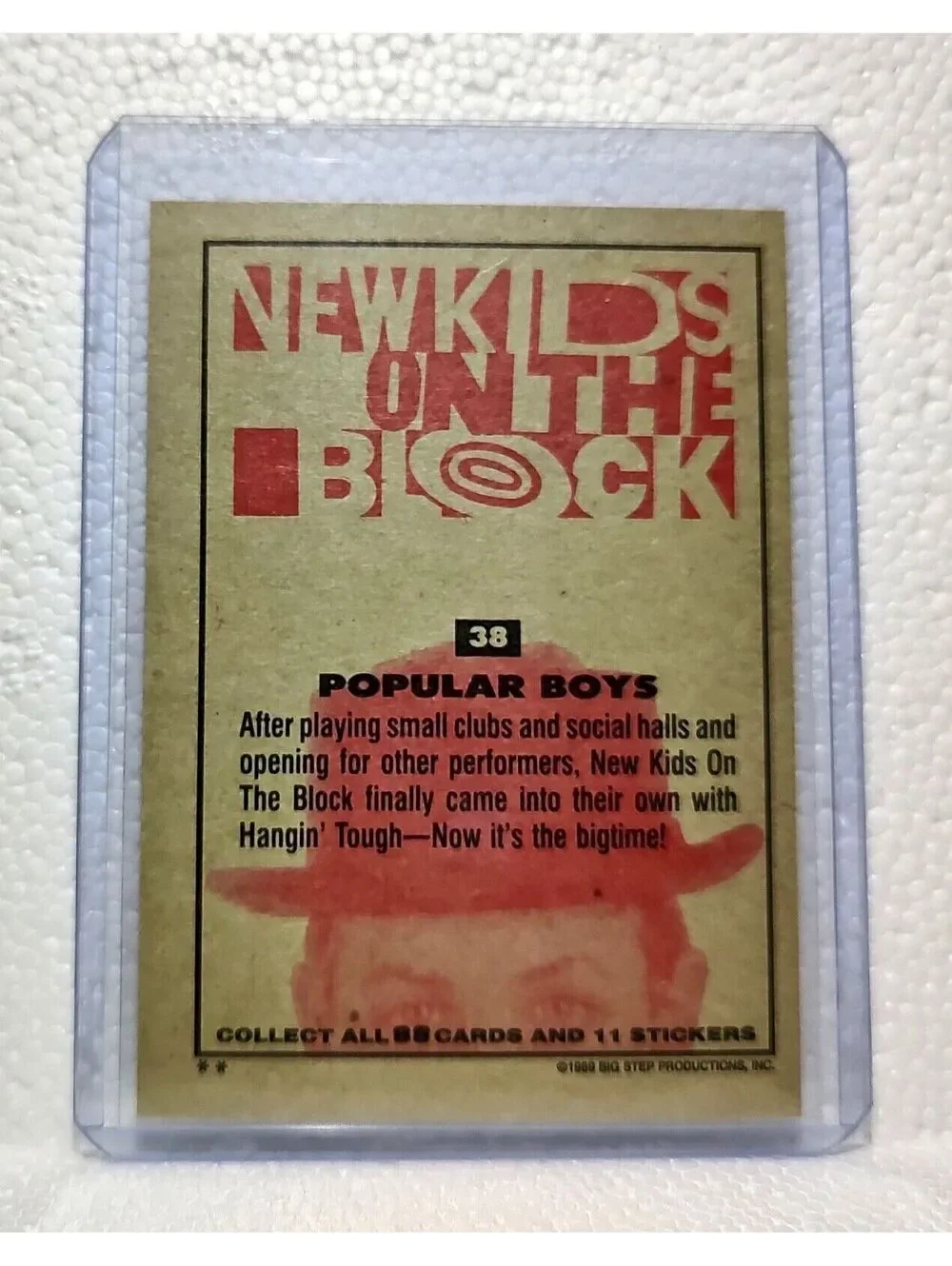 Popular Boys 1989 New Kids on the Block #38 Trading Card